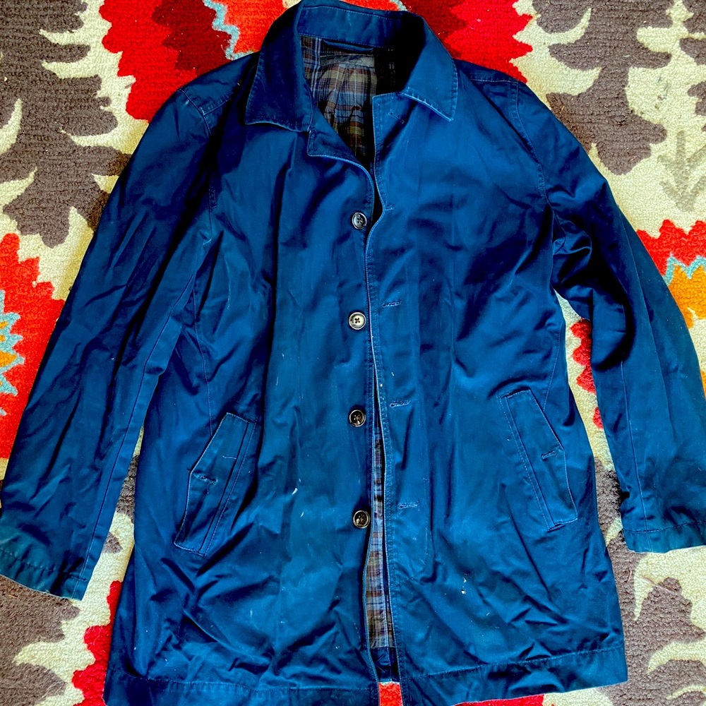 Blue long Macintosh jacket